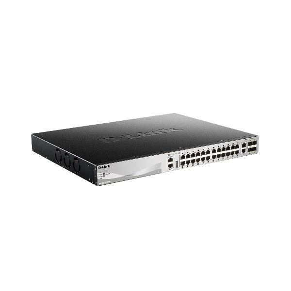 Switch D-Link DGS-3130-30PS/E 24 Porte Gigabit PoE+ 6 Uplink Layer 3 - immagine 2