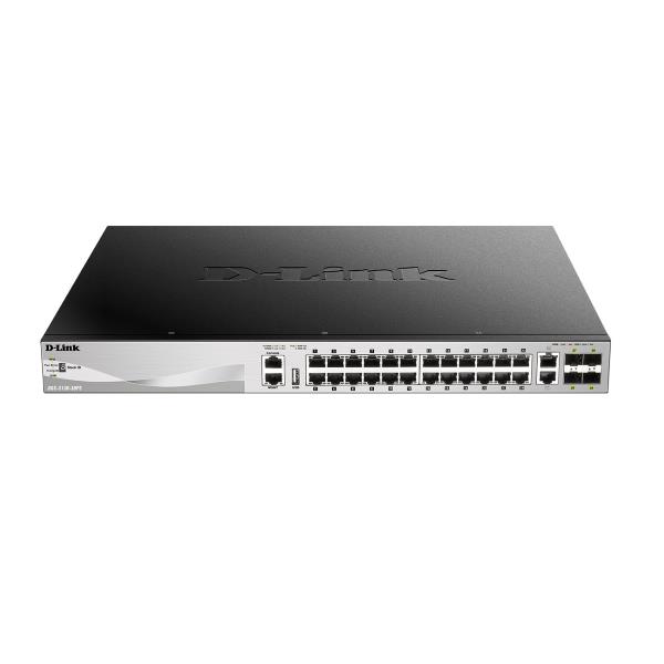 Switch D-Link DGS-3130-30PS/E 24 Porte Gigabit PoE+ 6 Uplink Layer 3 - immagine 3