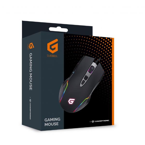 Mouse Gaming Conceptronic USB 7200 DPI 8 Tasti Programmabili Nero - immagine 4