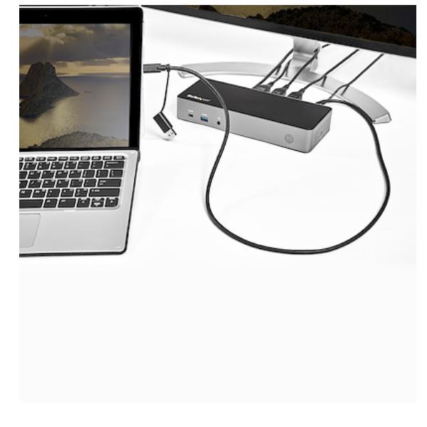 Docking Station Startech Triplo Monitor USB-C USB-A HDMI DP - immagine 3