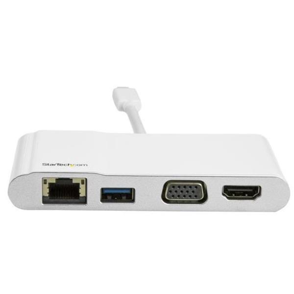 Docking Station Startech USB-C Multiporta Bianca Metallo - immagine 2