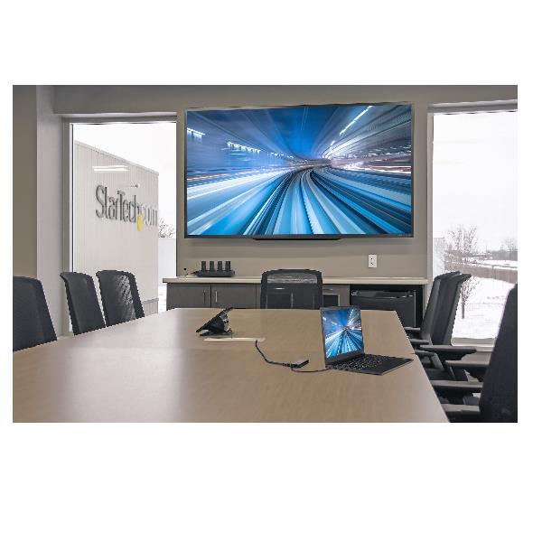 Docking Station Startech USB-C a HDMI/Mini DP 4K 60Hz Grigio Alluminio - immagine 4