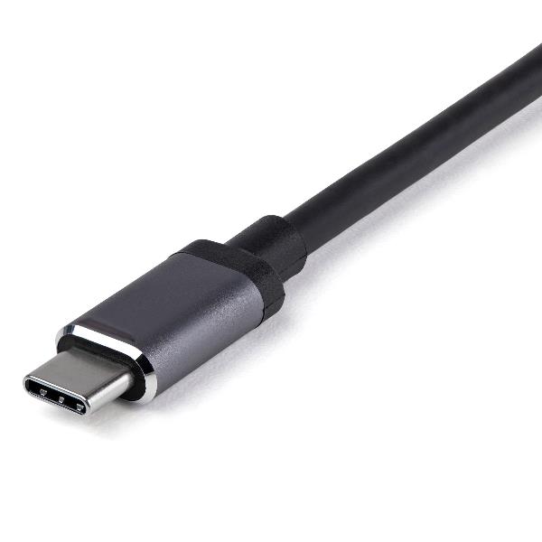 Docking Station Startech USB-C a HDMI/Mini DP 4K 60Hz Grigio Alluminio - immagine 7