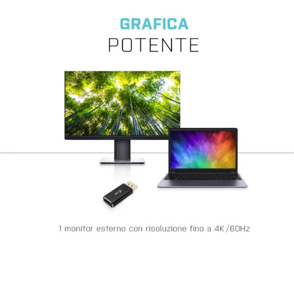 Adattatore DisplayPort a HDMI I-Tec 4K 60Hz Nero - immagine 3