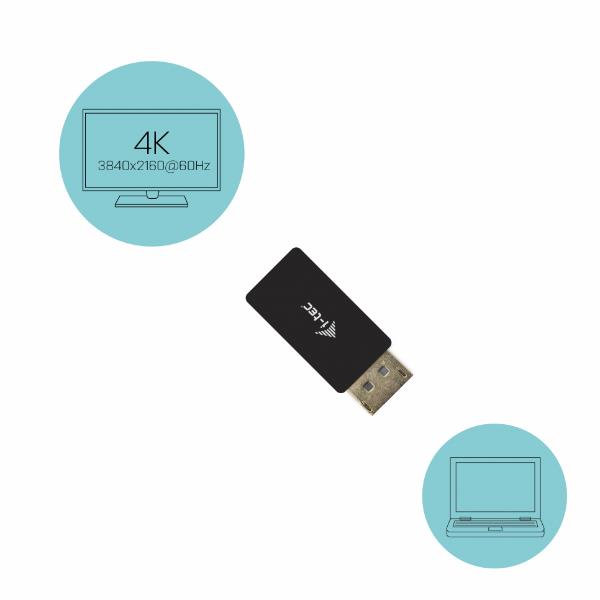 Adattatore DisplayPort a HDMI I-Tec 4K 60Hz Nero - immagine 4