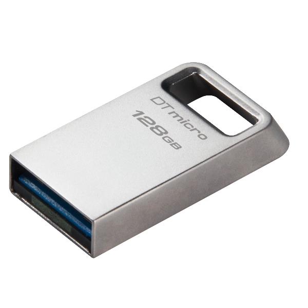 Chiavetta USB Kingston DataTraveler Micro 128GB USB 3.2 Argento - immagine 4