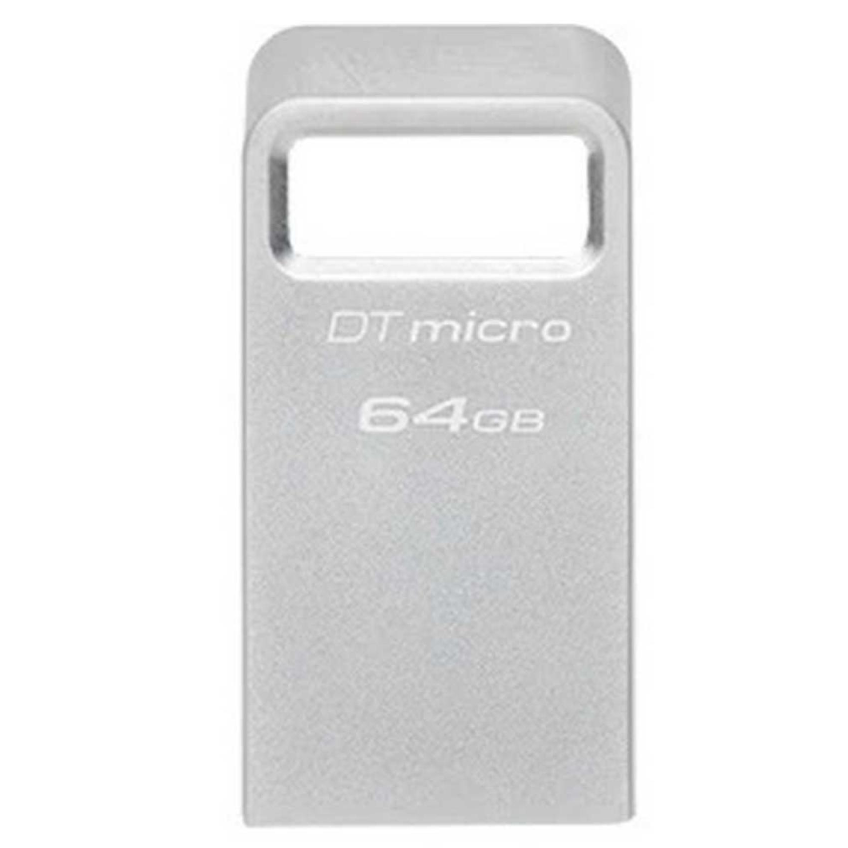 Chiavetta USB Kingston DataTraveler Micro 64GB 200MB/s USB 3.2 Argento - immagine 3