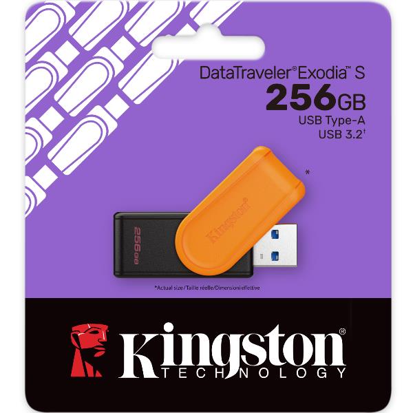 Chiavetta USB Kingston DataTraveler Exodia S 256GB USB 3.2 500MB/s - immagine 3