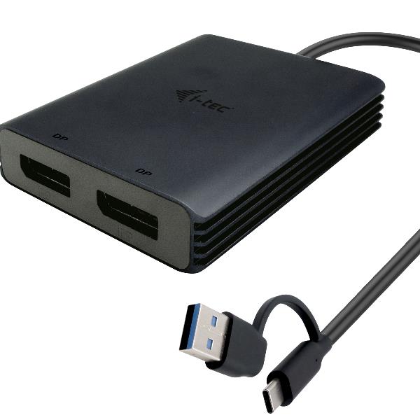 Adattatore Video I-Tec USB-C a Doppio DisplayPort 4K - immagine 7