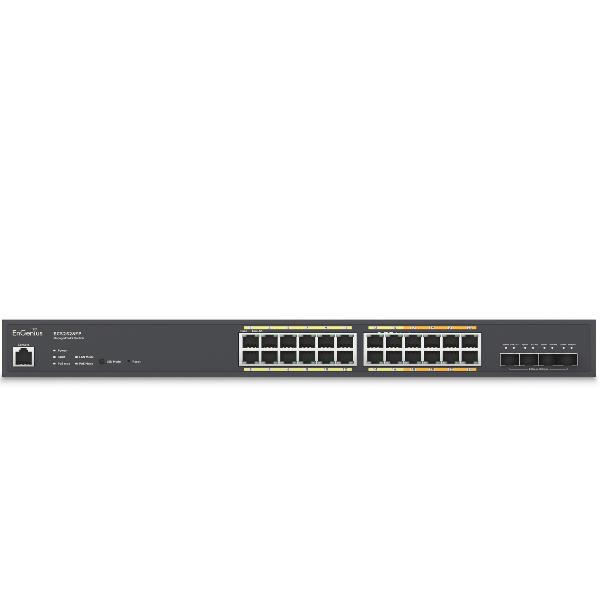 Switch Engenius ECS2528FP 24 Porte Gigabit PoE+ 410W 4 Uplink Gestito - immagine 2