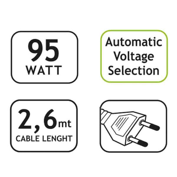 Alimentatore Notebook Tecnoware Universale Nero - immagine 2
