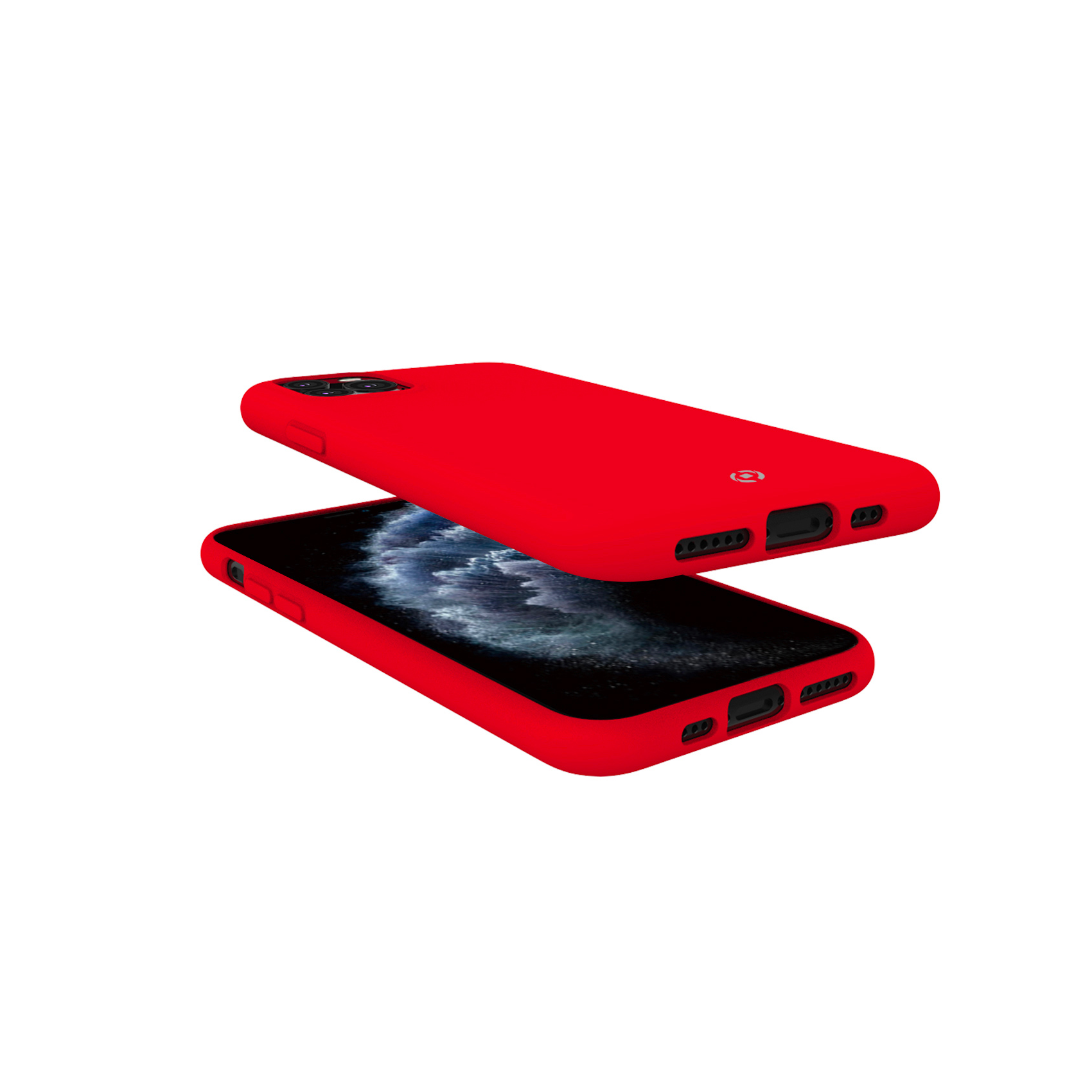 Cover Celly FEELING per iPhone 11 Pro in Silicone Rosso - immagine 4