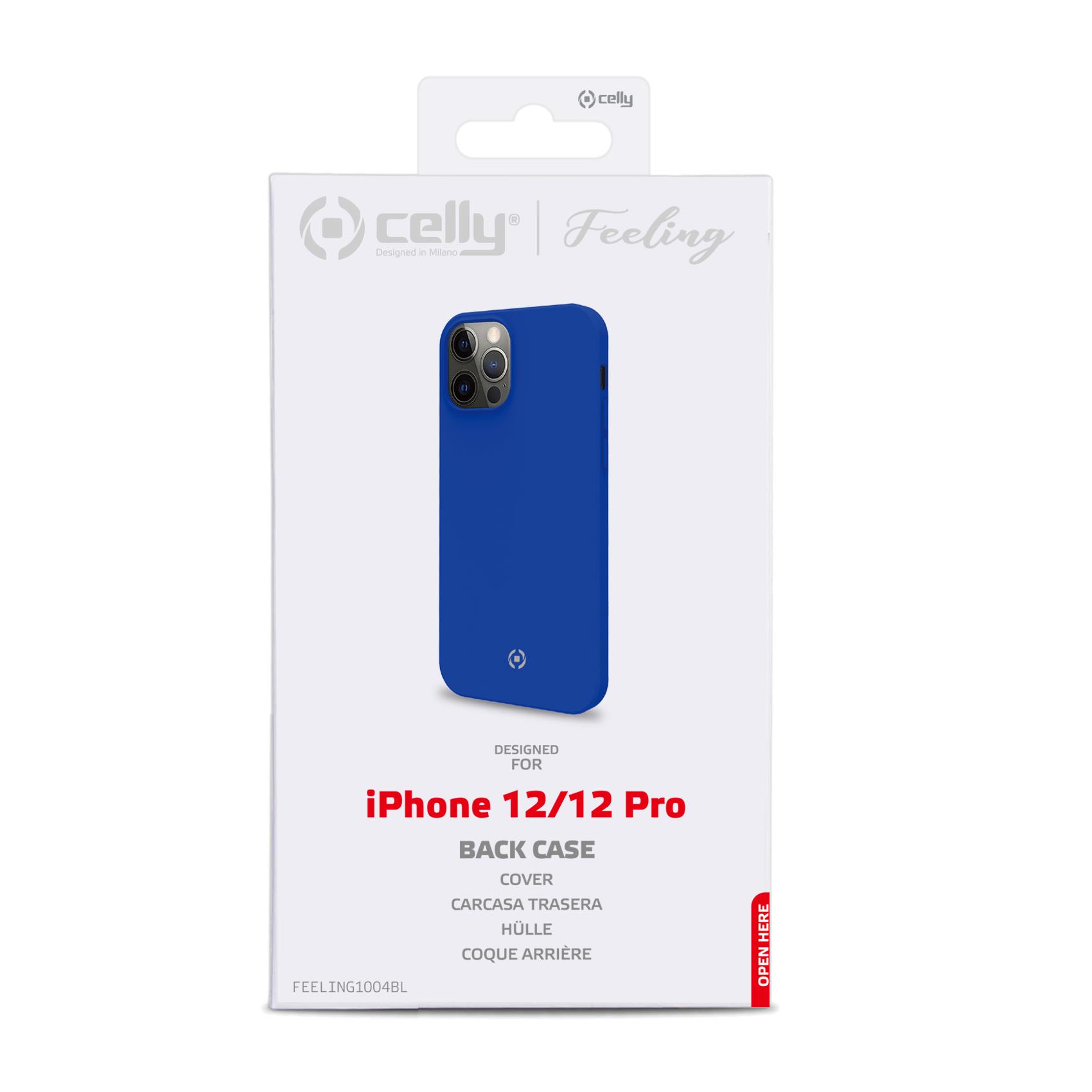 Cover Celly FEELING per iPhone 12 Pro e iPhone 12 Blu - immagine 2