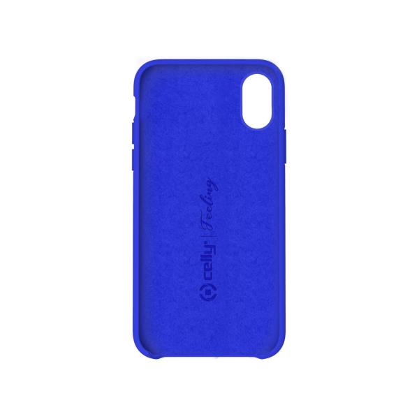 Cover Celly FEELING per iPhone Xs e iPhone X in Silicone Blu - immagine 3