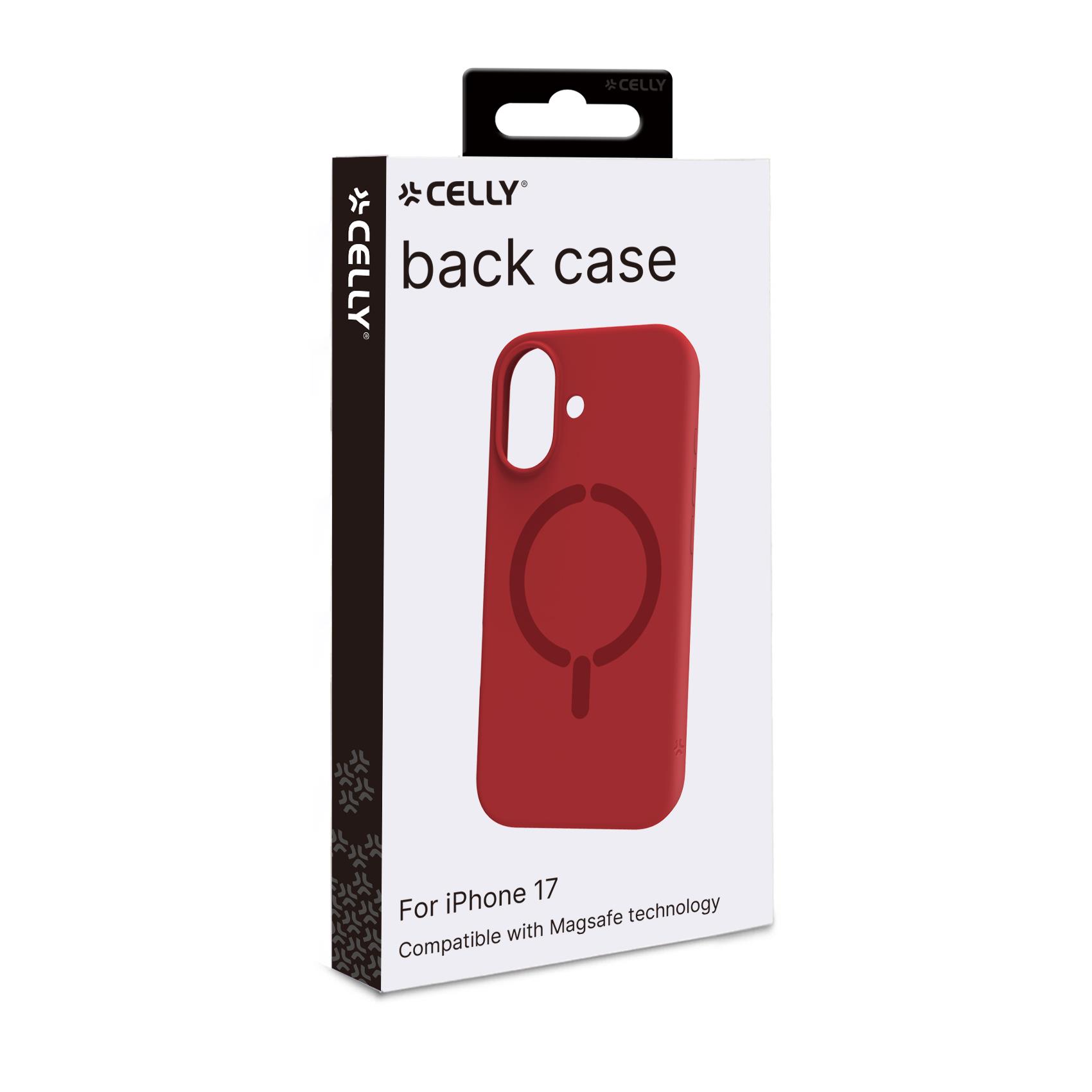 Cover Celly FEELINGMAG per iPhone 17 in TPU Rosso - immagine 7