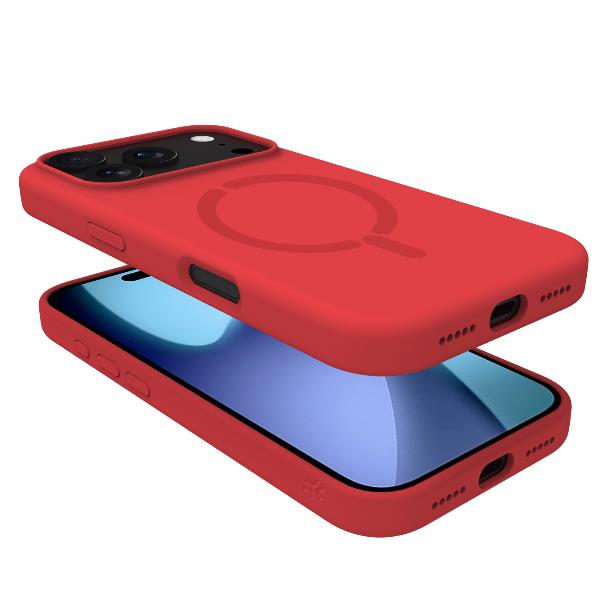 Cover Celly FEELINGMAG per iPhone 17 Pro in TPU Rosso - immagine 8