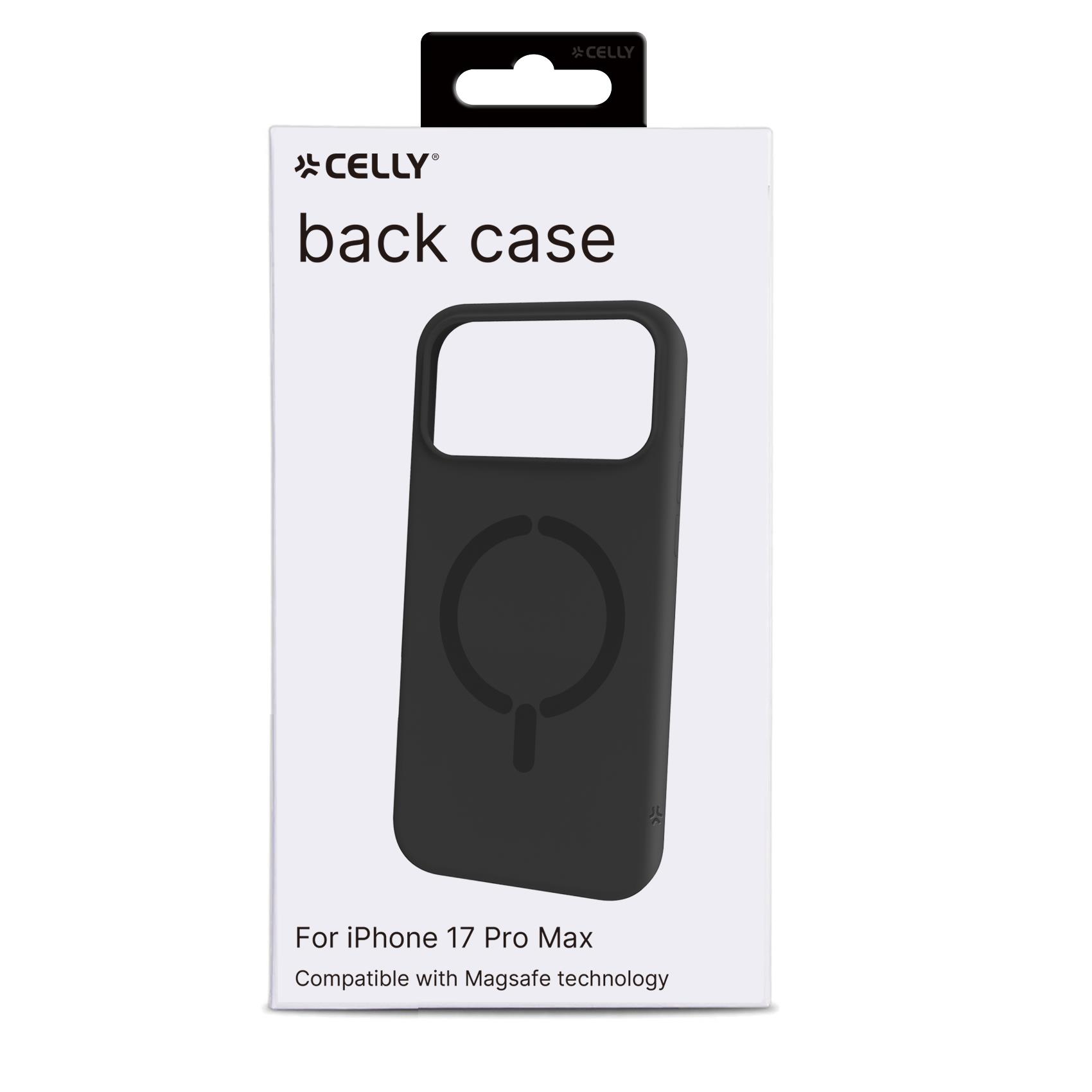 Cover iPhone 17 Pro Max Celly FEELINGMAG in TPU Nero - immagine 7