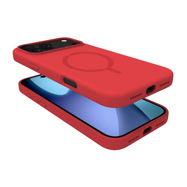 Cover iPhone 17 Pro Max Celly FEELINGMAG in TPU Rosso - immagine 4