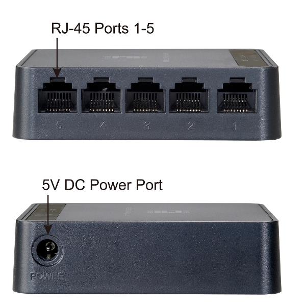 Switch Level One FEU-0512 5 Porte 10/100 Mbps - immagine 4