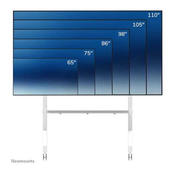 Supporto TV a Pavimento Neomounts FL50-575WH1 per Schermi fino a 110" 125kg - immagine 11