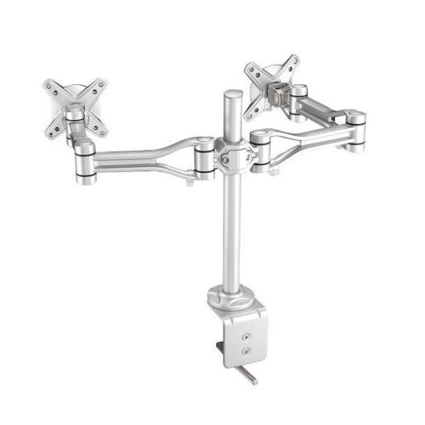 Staffa Monitor Neomounts FPMA-D1030D per 2 Schermi fino a 24" su Scrivania - immagine 2