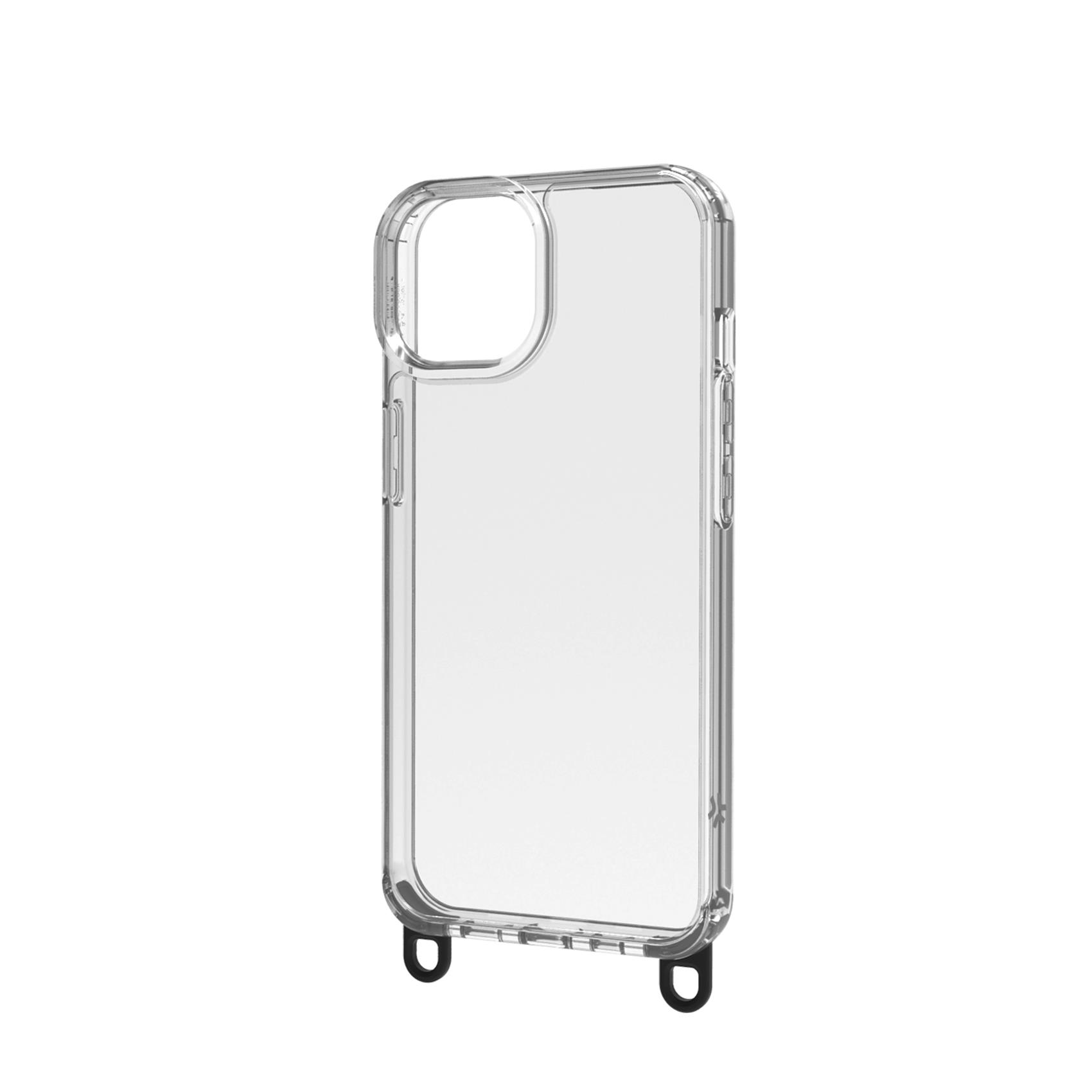 Cover iPhone 14 Celly Freedom Case Trasparente con Laccio - immagine 2