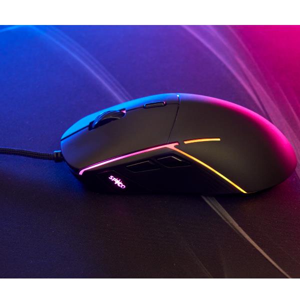 Mouse Gaming Bulk SPYCO 6 Pulsanti PMW3360 12K DPI Nero - immagine 2