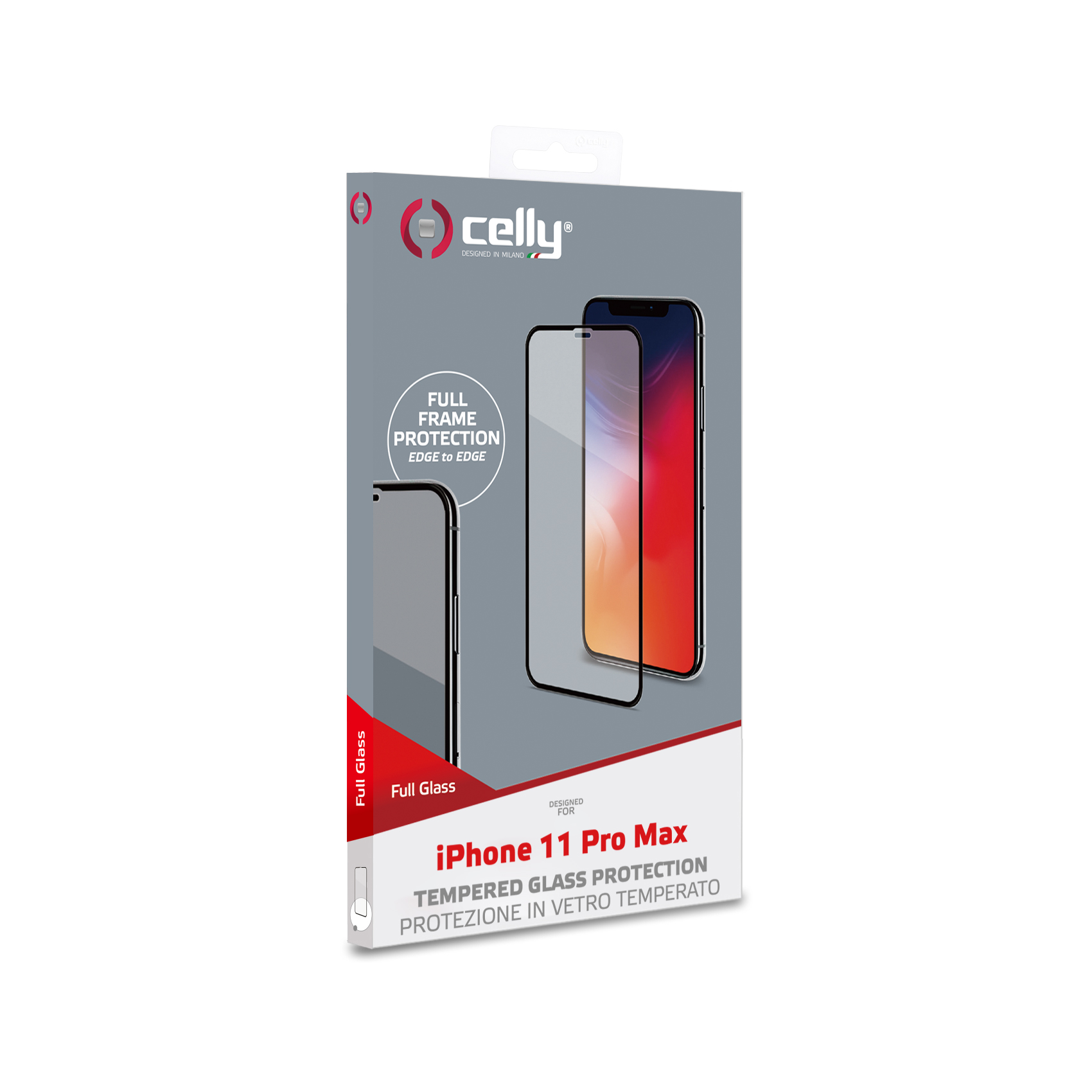 Proteggi Schermo Celly Full Glass per iPhone 11 Pro Max Vetro Temperato - immagine 2