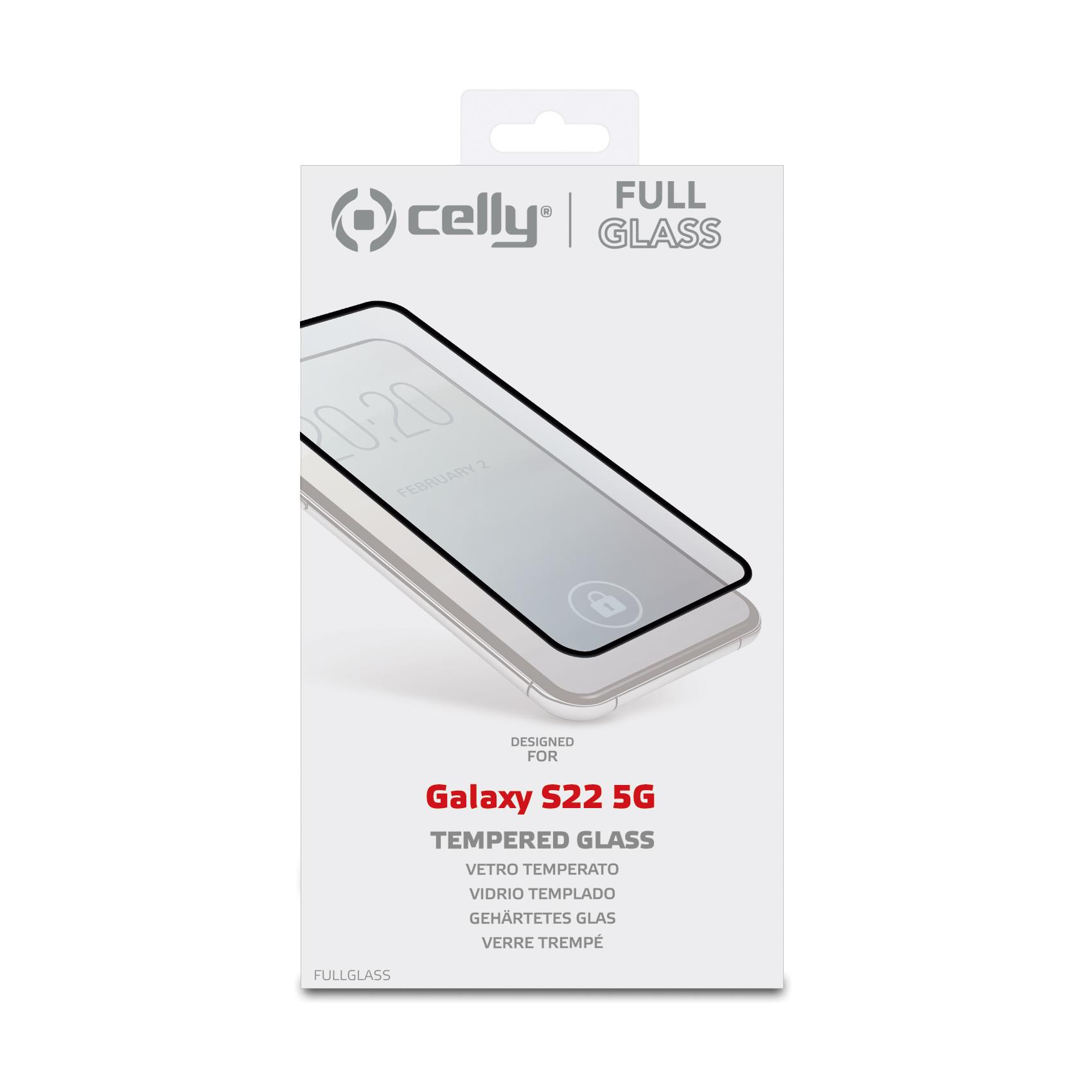Proteggi Schermo Celly Full Glass Vetro Temperato per Samsung Galaxy S22/S23 5G - immagine 2