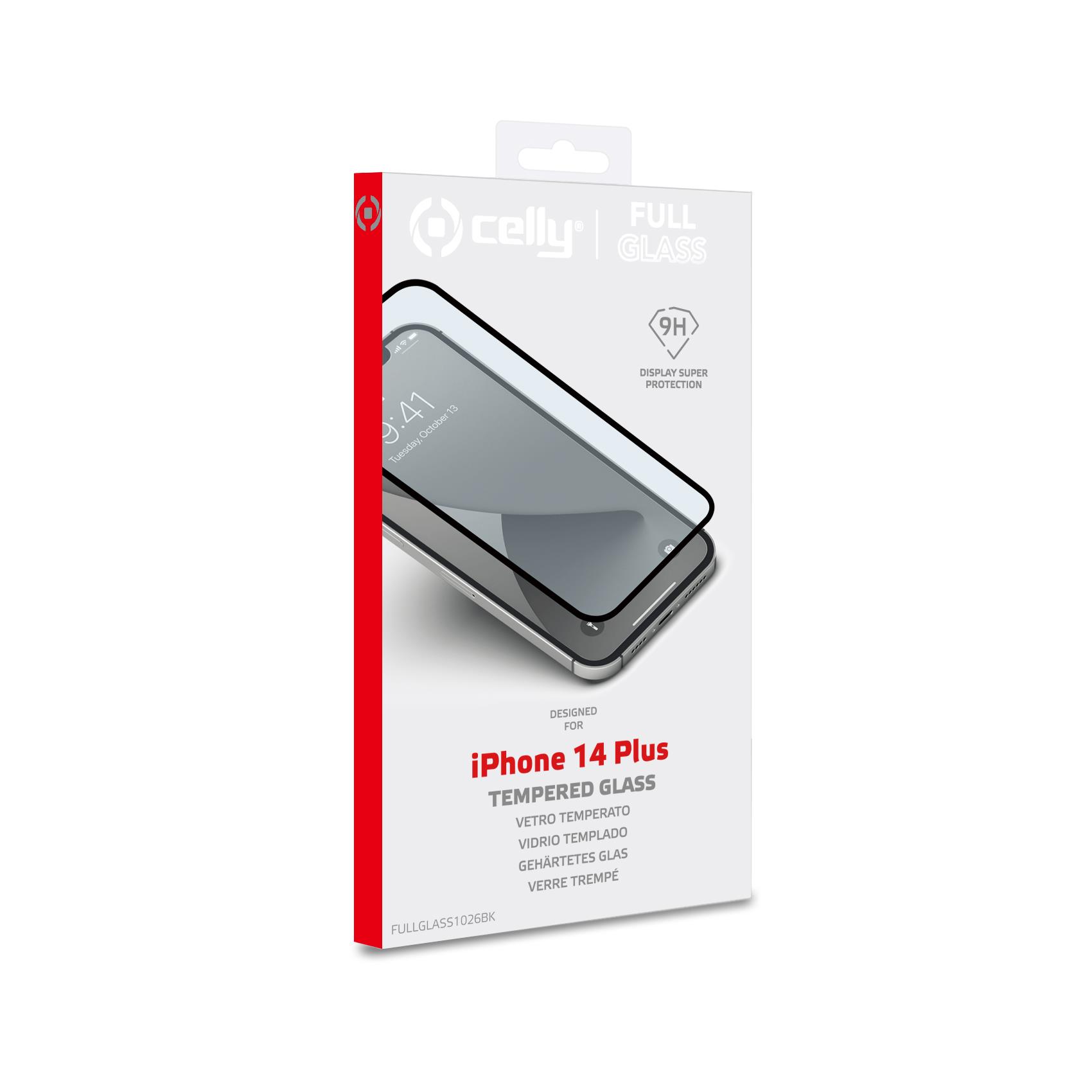 Proteggi Schermo Celly Full Glass per iPhone 14 Plus e 13 Pro Max - immagine 4