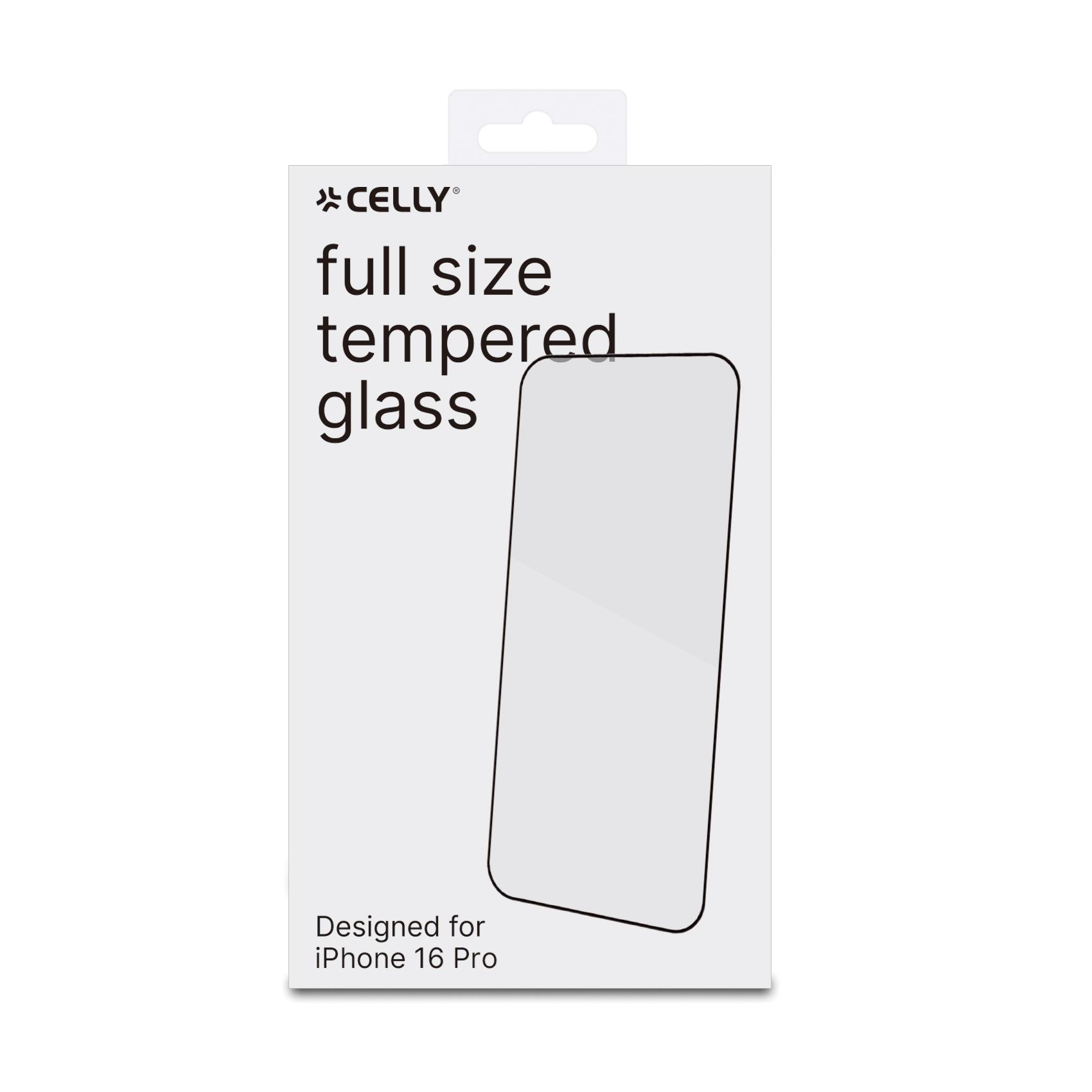 Proteggi Schermo Celly Full Glass per Apple iPhone 16 Pro - immagine 4