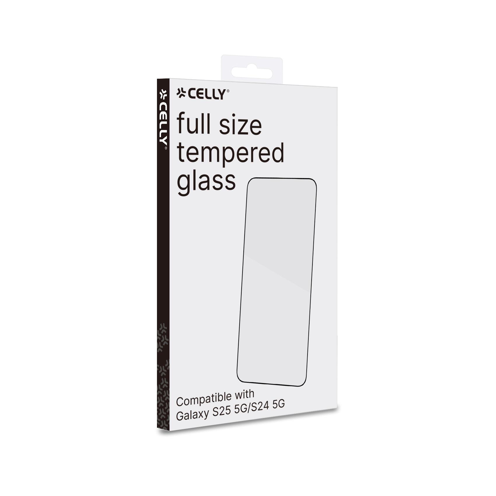 Proteggi Schermo Celly Full Glass per Samsung Galaxy S25 5G / S24 4G - immagine 5