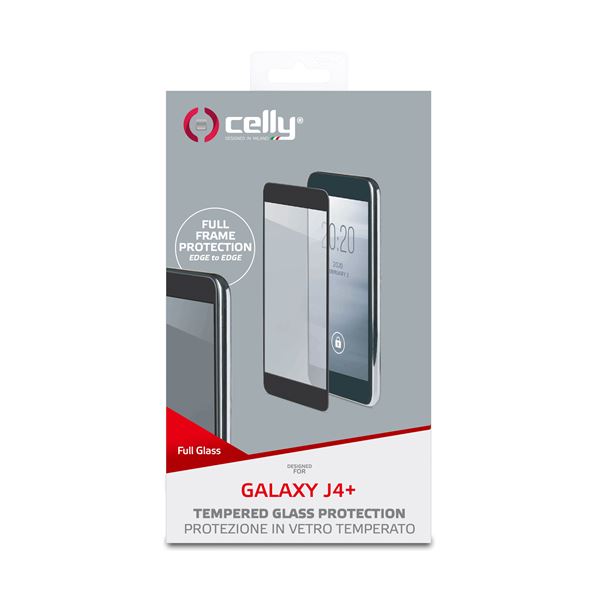 Proteggi Schermo Celly Full Glass per Samsung Galaxy J4 - SKU: FULLGLASS788BK - Immagine 2