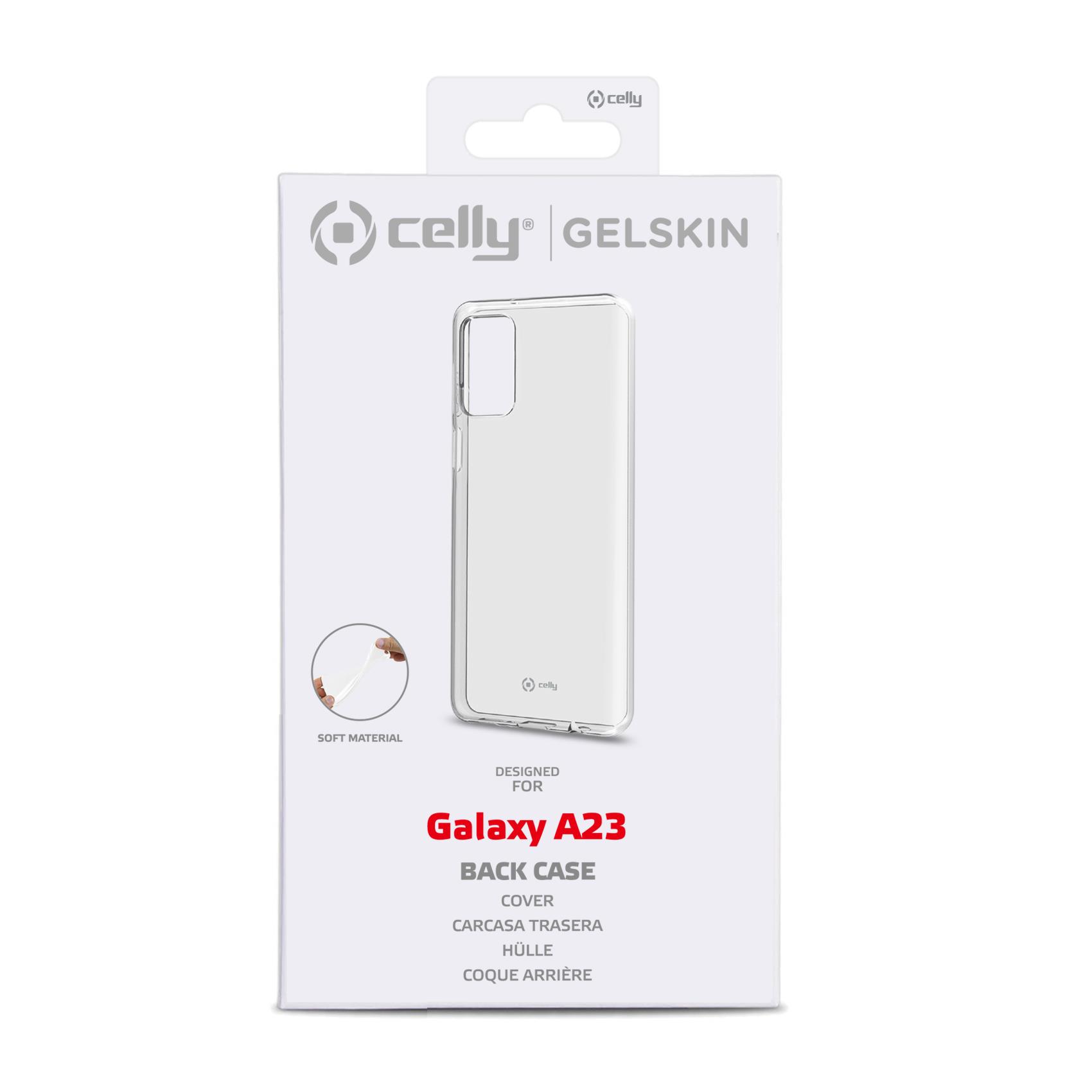 Cover Smartphone Celly GELSKIN per Samsung Galaxy A23 5G/4G Trasparente - immagine 2