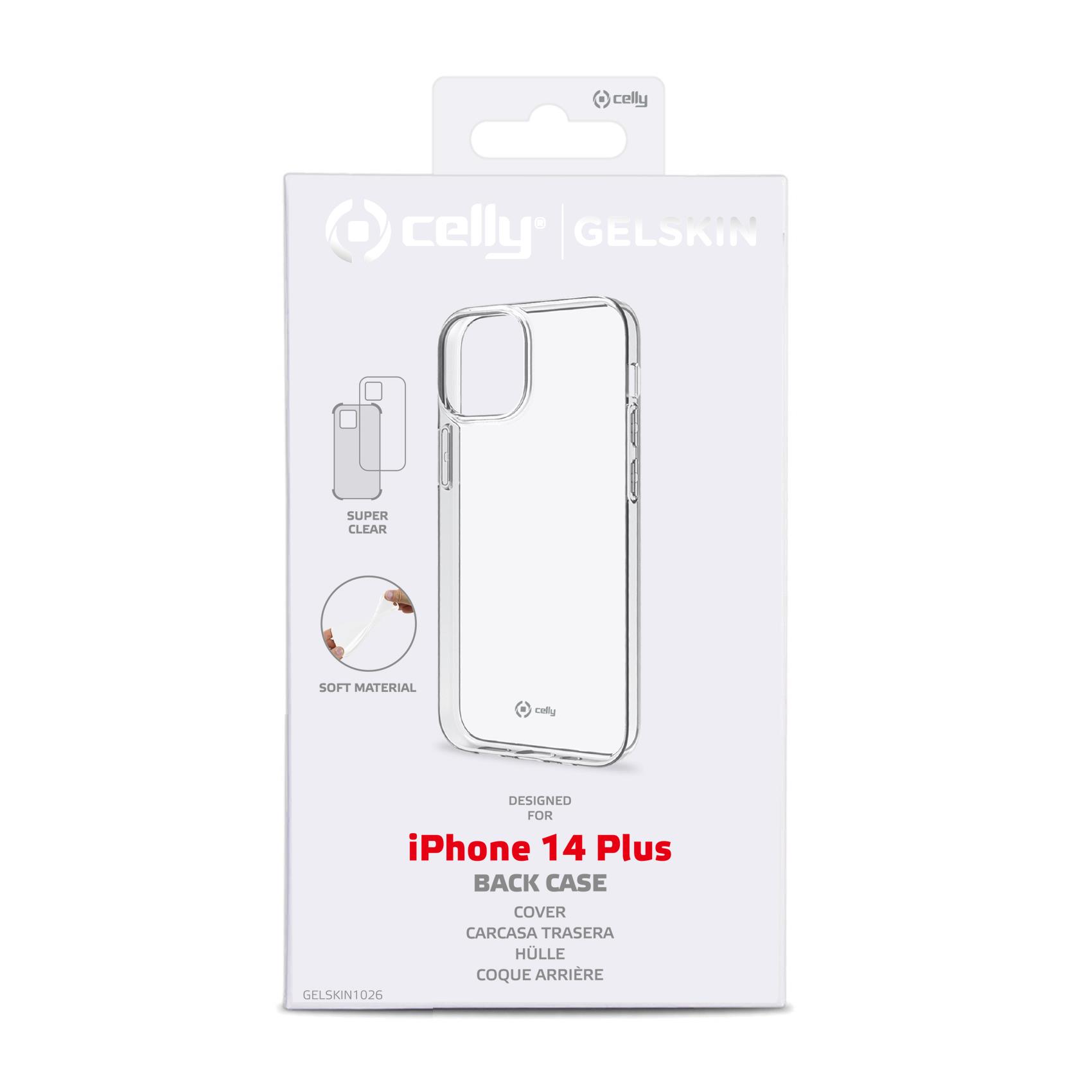 Cover Celly GELSKIN per iPhone 14 Plus Trasparente TPU - immagine 2
