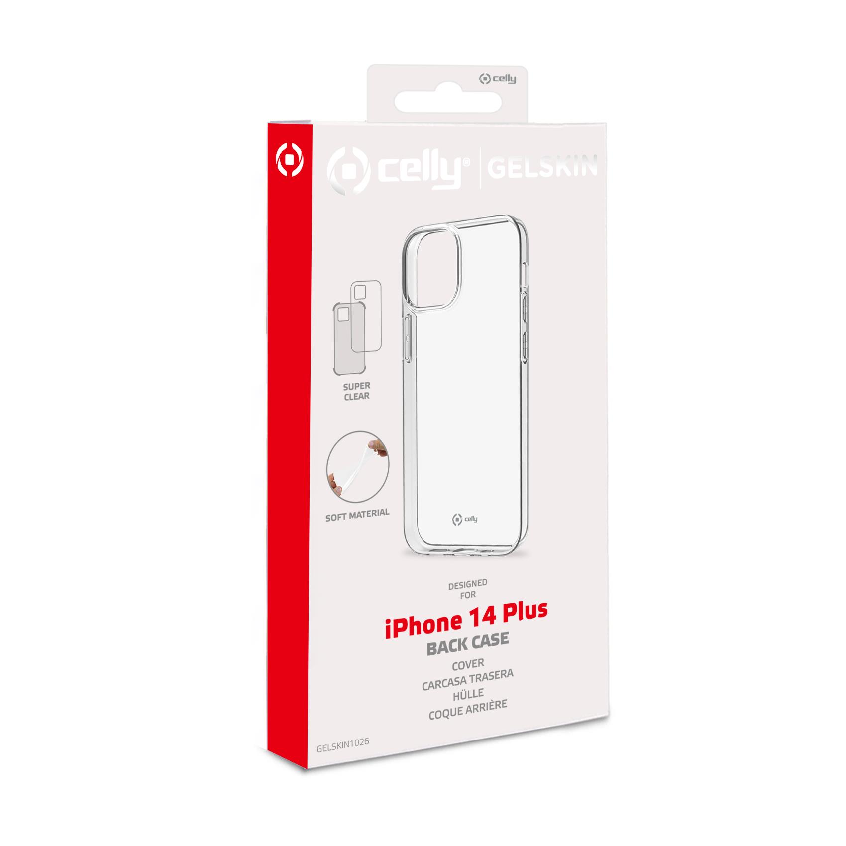 Cover Celly GELSKIN per iPhone 14 Plus Trasparente TPU - immagine 4