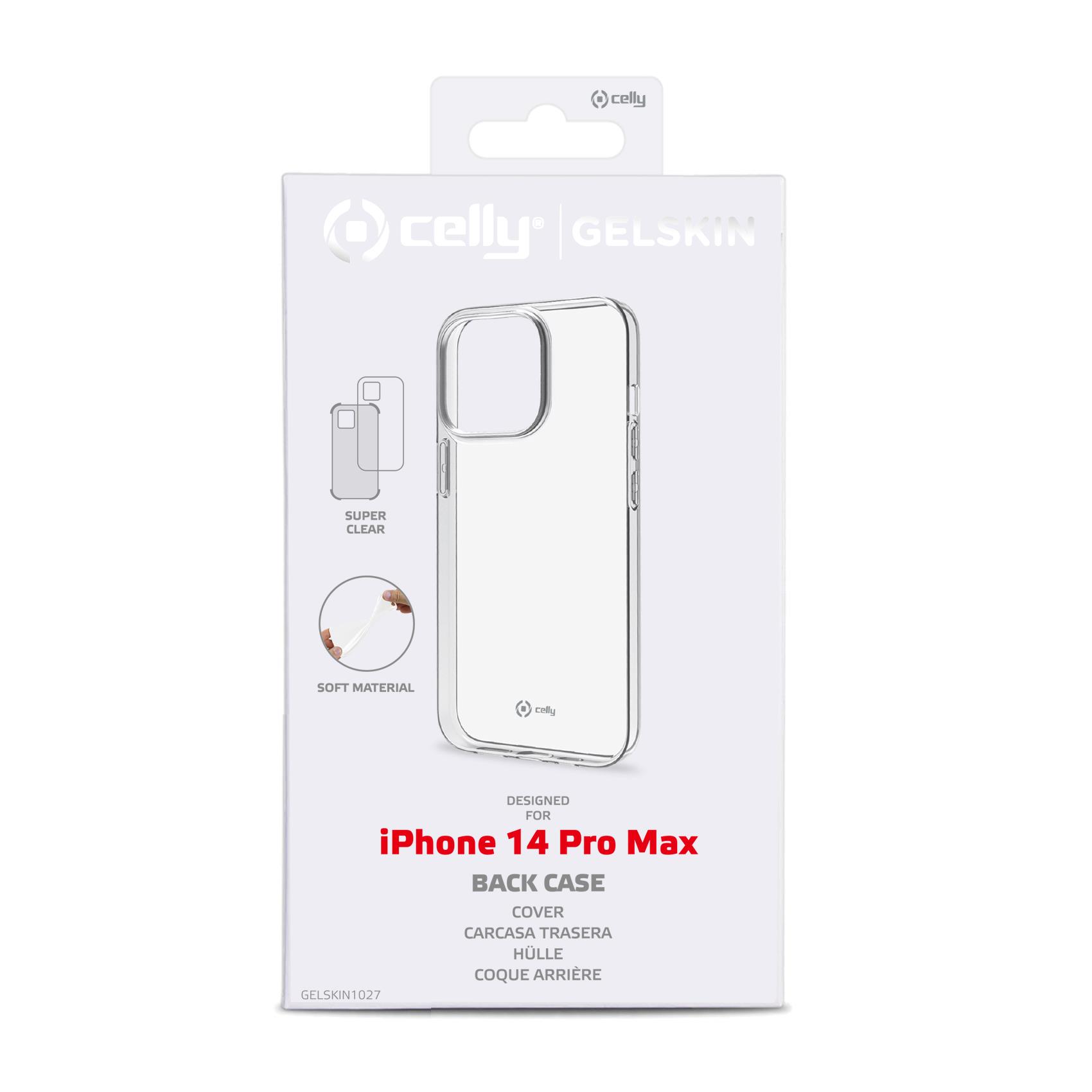 Cover Celly GELSKIN per iPhone 14 Pro Max Trasparente - immagine 3