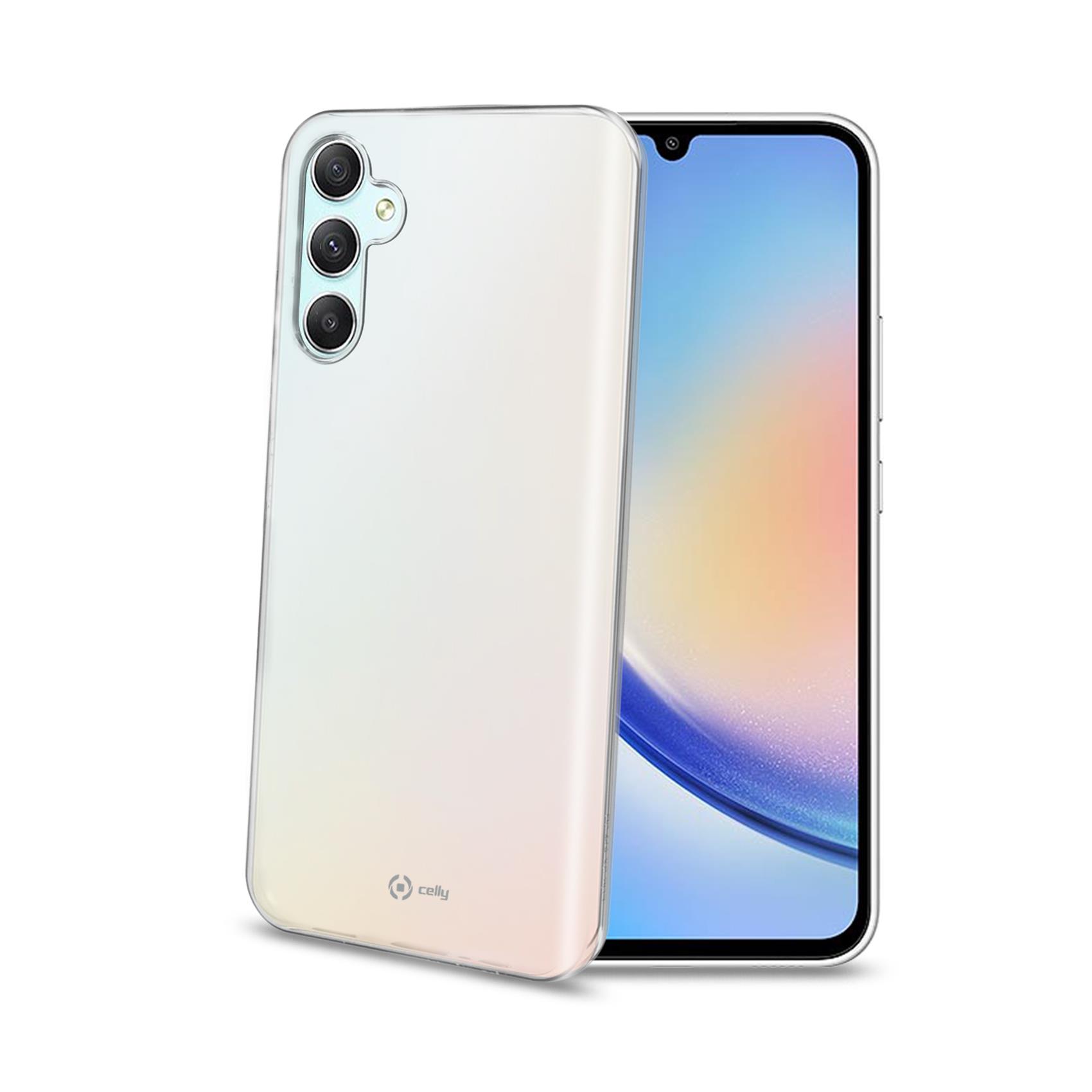 Cover Smartphone Celly GELSKIN per Samsung Galaxy A34 5G Trasparente - immagine 7