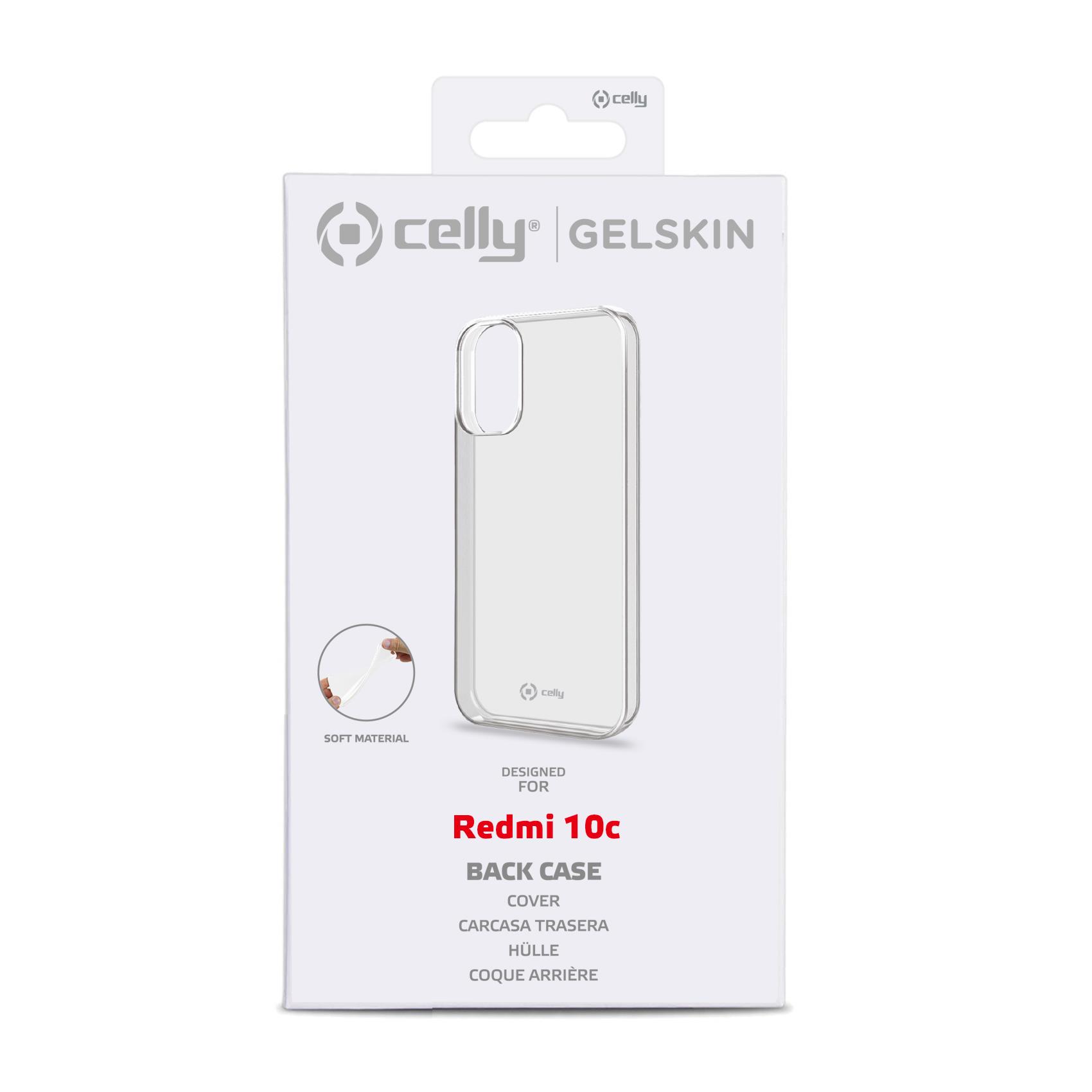 Cover Smartphone Celly GELSKIN per Xiaomi Redmi 10C / Poco C40 Trasparente - immagine 4