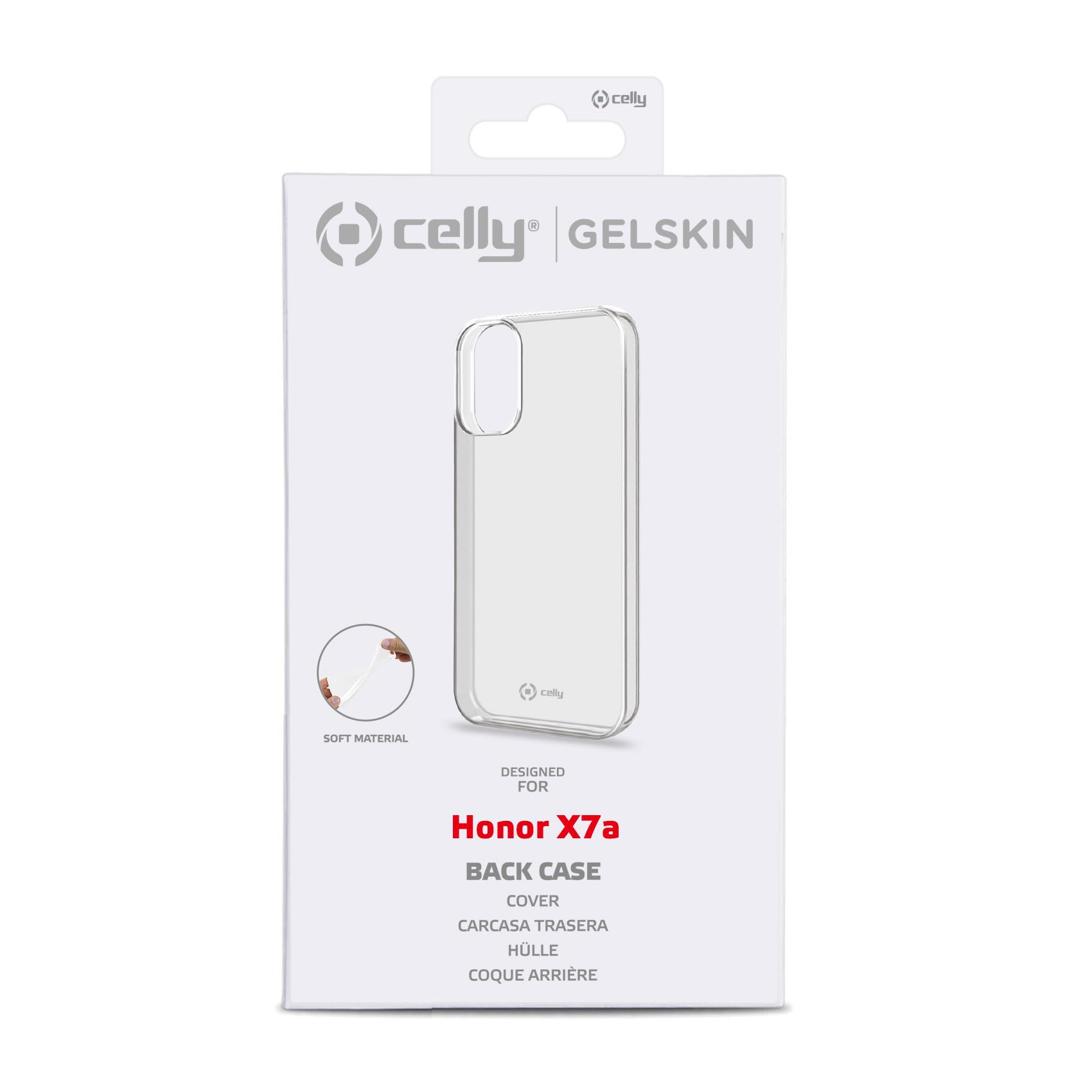Cover Smartphone Celly GELSKIN per Honor X7a Trasparente - immagine 2