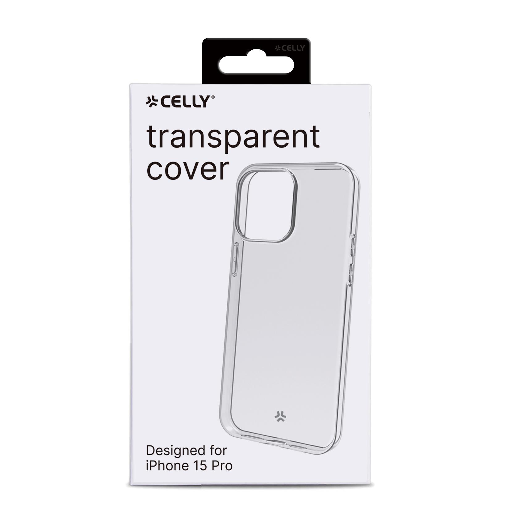 Cover Celly GELSKIN Trasparente per iPhone 15 Pro - immagine 4