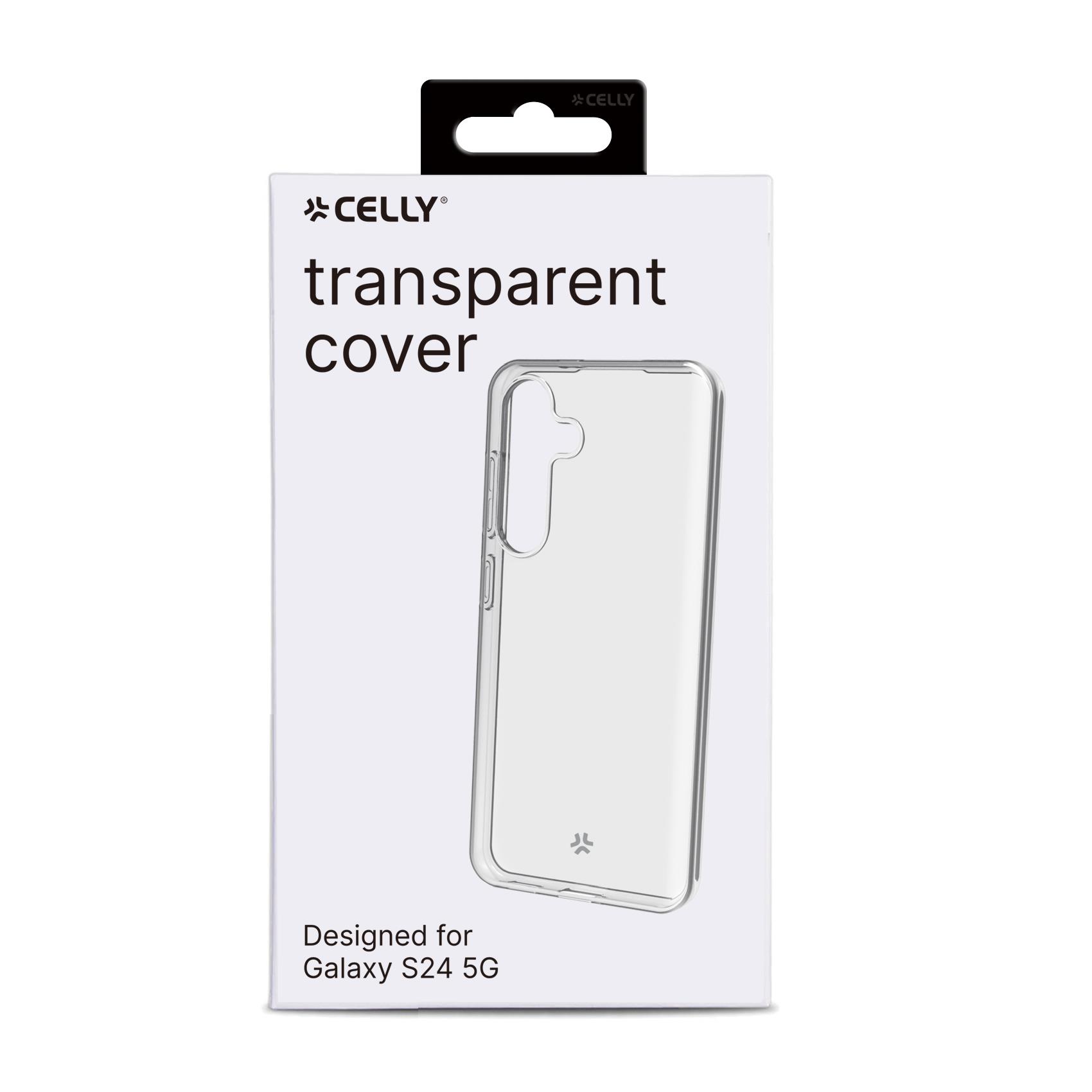 Cover Smartphone Celly GELSKIN per Samsung Galaxy S24 5G Trasparente - immagine 4
