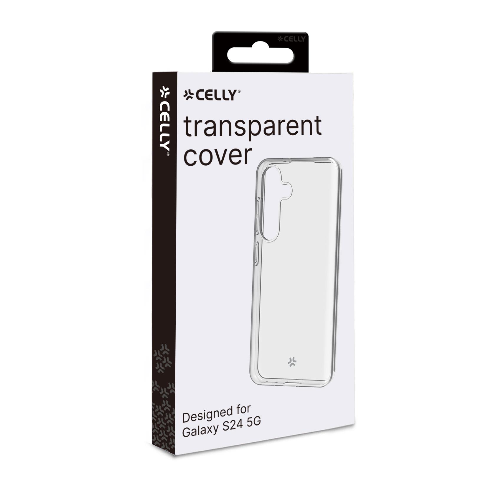 Cover Smartphone Celly GELSKIN per Samsung Galaxy S24 5G Trasparente - immagine 5