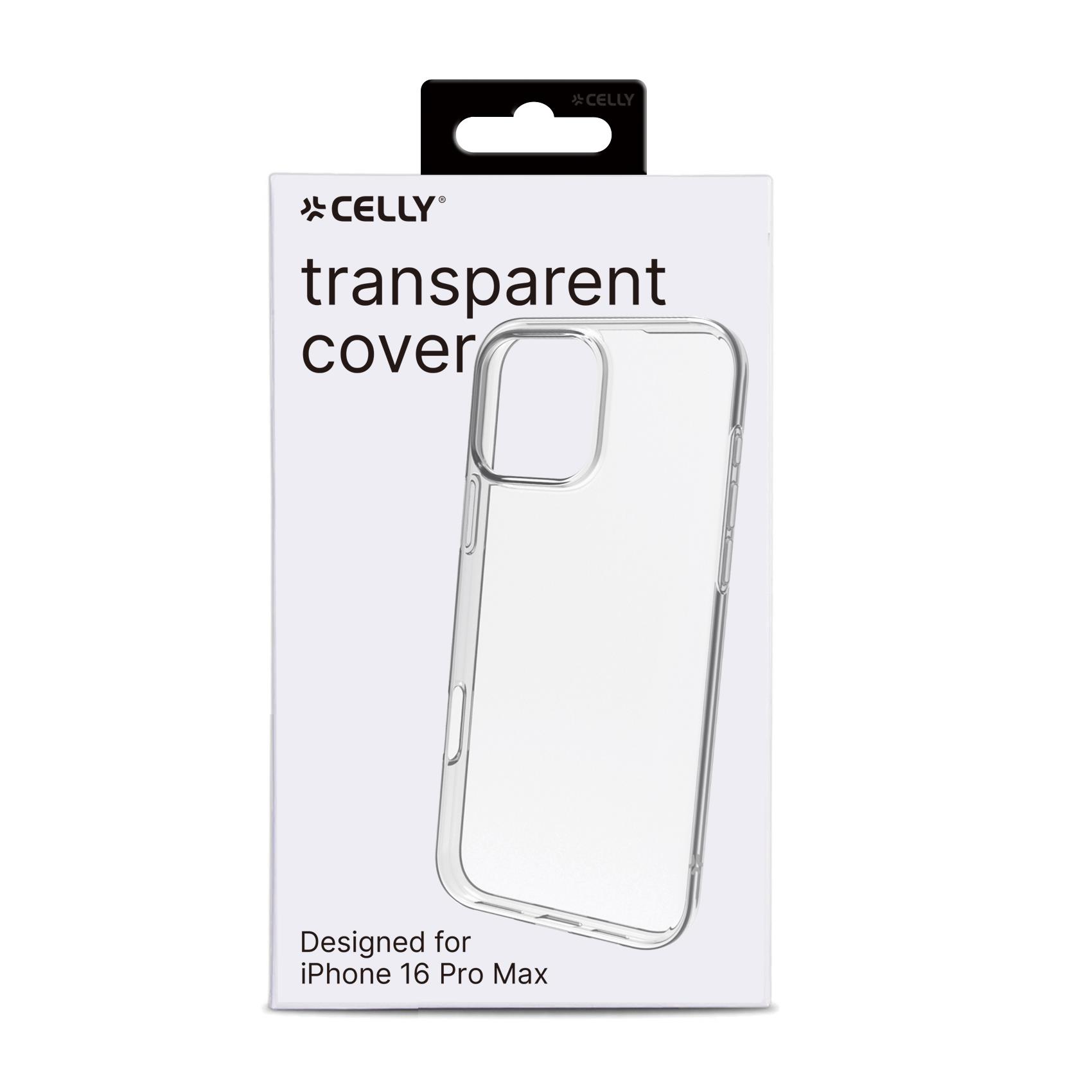 Cover iPhone 16 Pro Max Celly GELSKIN Trasparente TPU - immagine 5