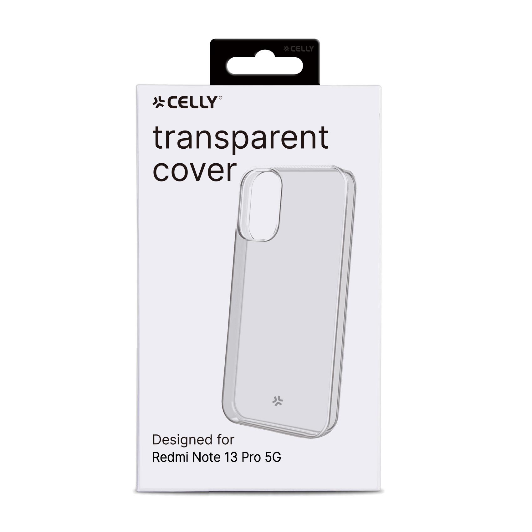 Cover Smartphone Celly GELSKIN per Xiaomi Redmi Note 13 Pro 5G Trasparente - immagine 2