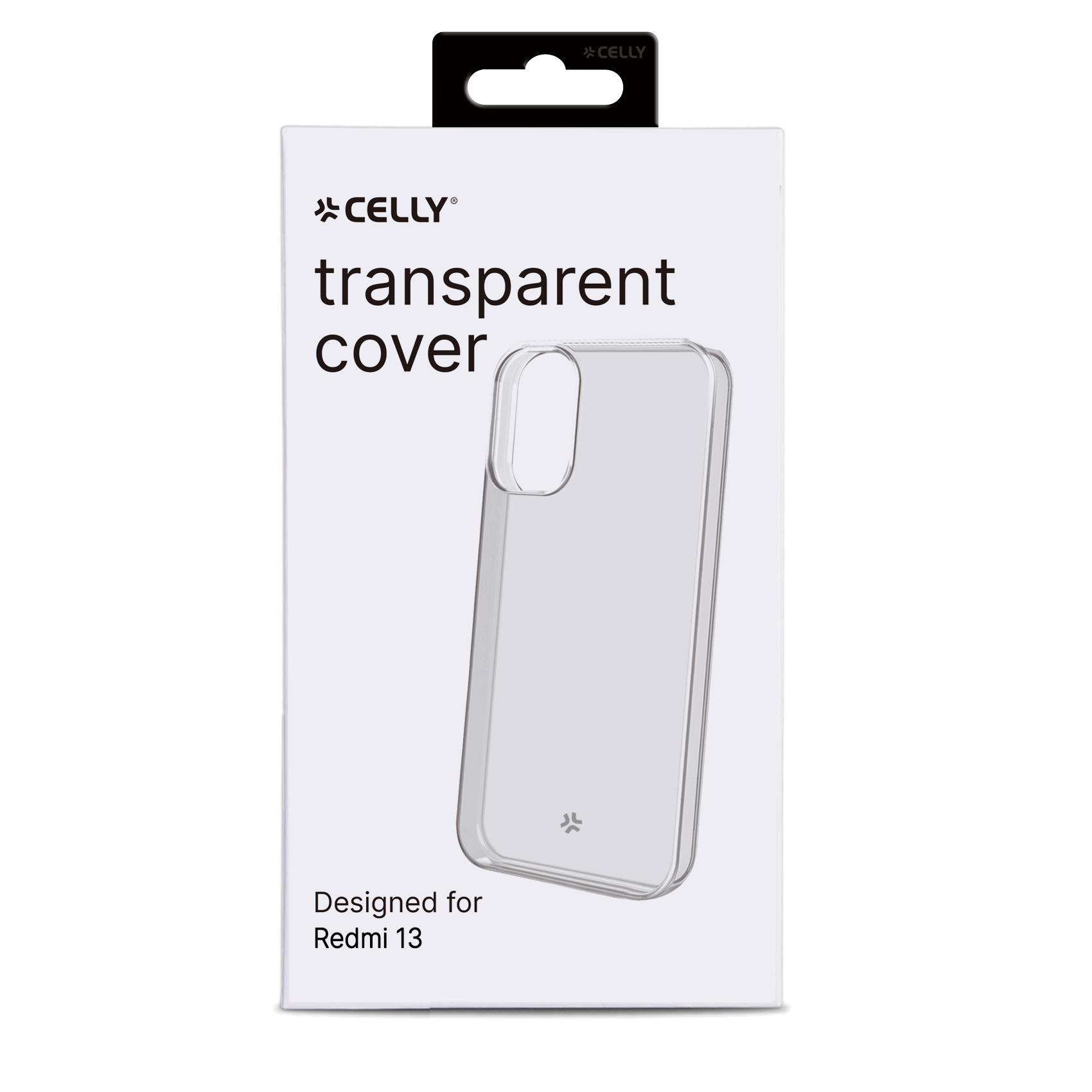 Cover Smartphone Celly GELSKIN per Xiaomi Redmi 13 Trasparente - immagine 4
