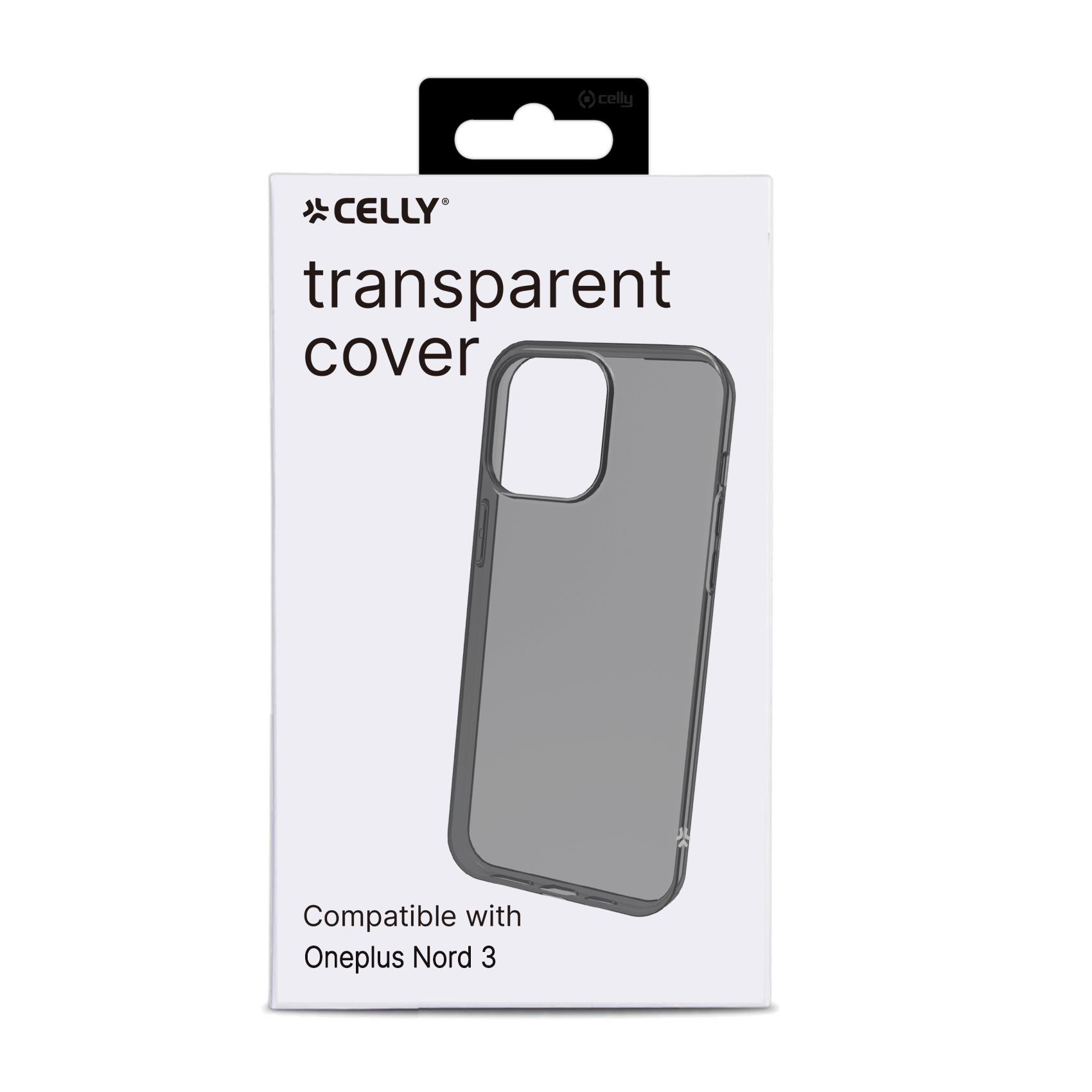 Cover Smartphone Celly GELSKIN per OnePlus Nord 3 Trasparente Nera TPU - immagine 2