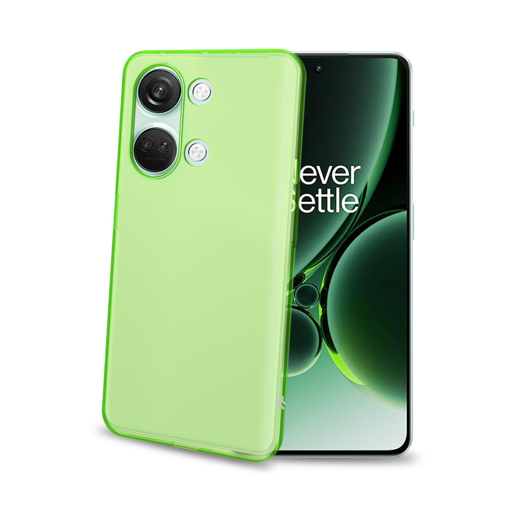 Cover Smartphone Celly GELSKIN per OnePlus Nord 3 Trasparente Verde - immagine 5