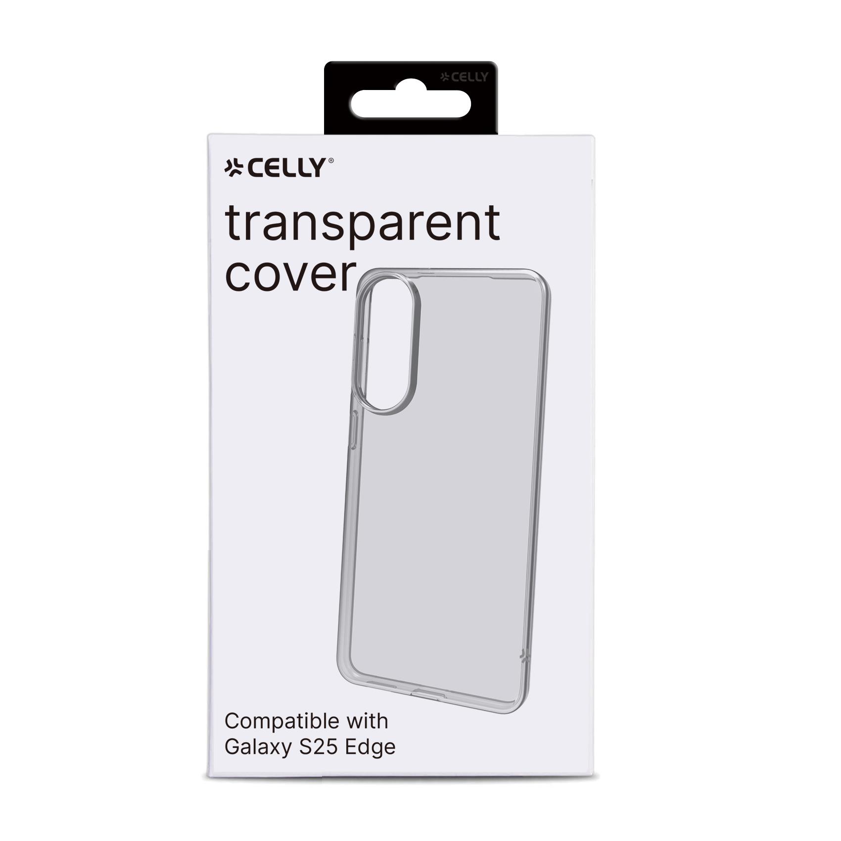 Cover Celly GELSKIN per Samsung Galaxy S25 Edge Trasparente - immagine 2