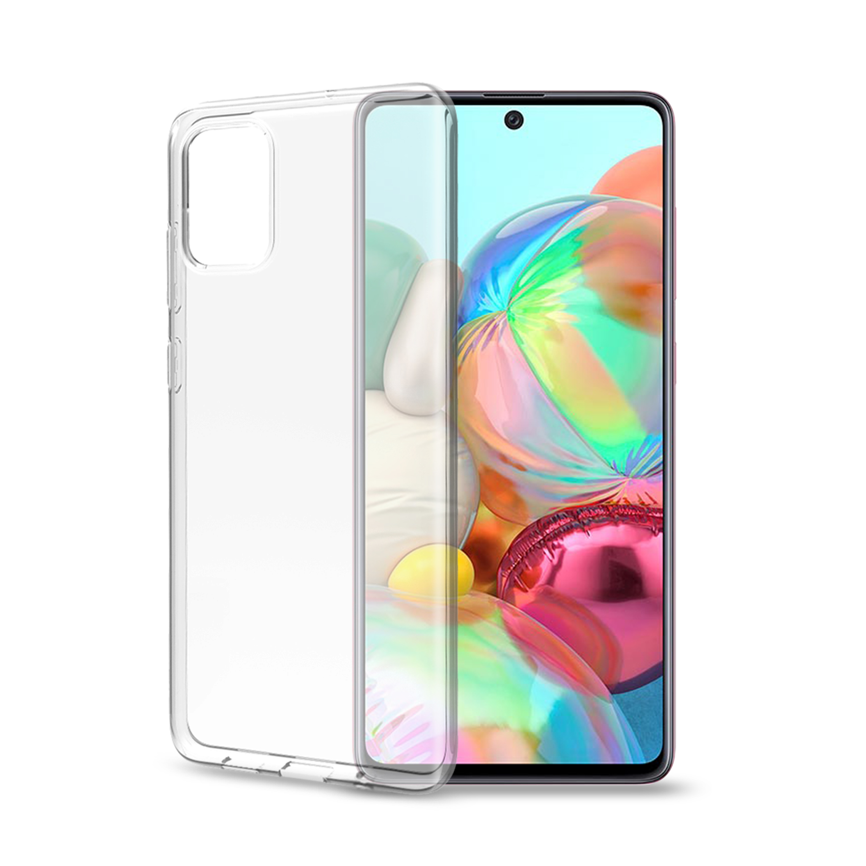 Cover Smartphone Celly GELSKIN per Samsung Galaxy A71 Trasparente - immagine 2